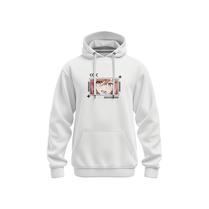 Hoodie renrize techwear (white) - anime