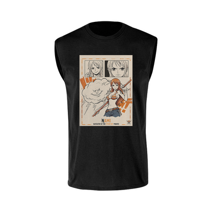 Anime Nami One Piece Manga Unisex Sleeveless T-Shirt