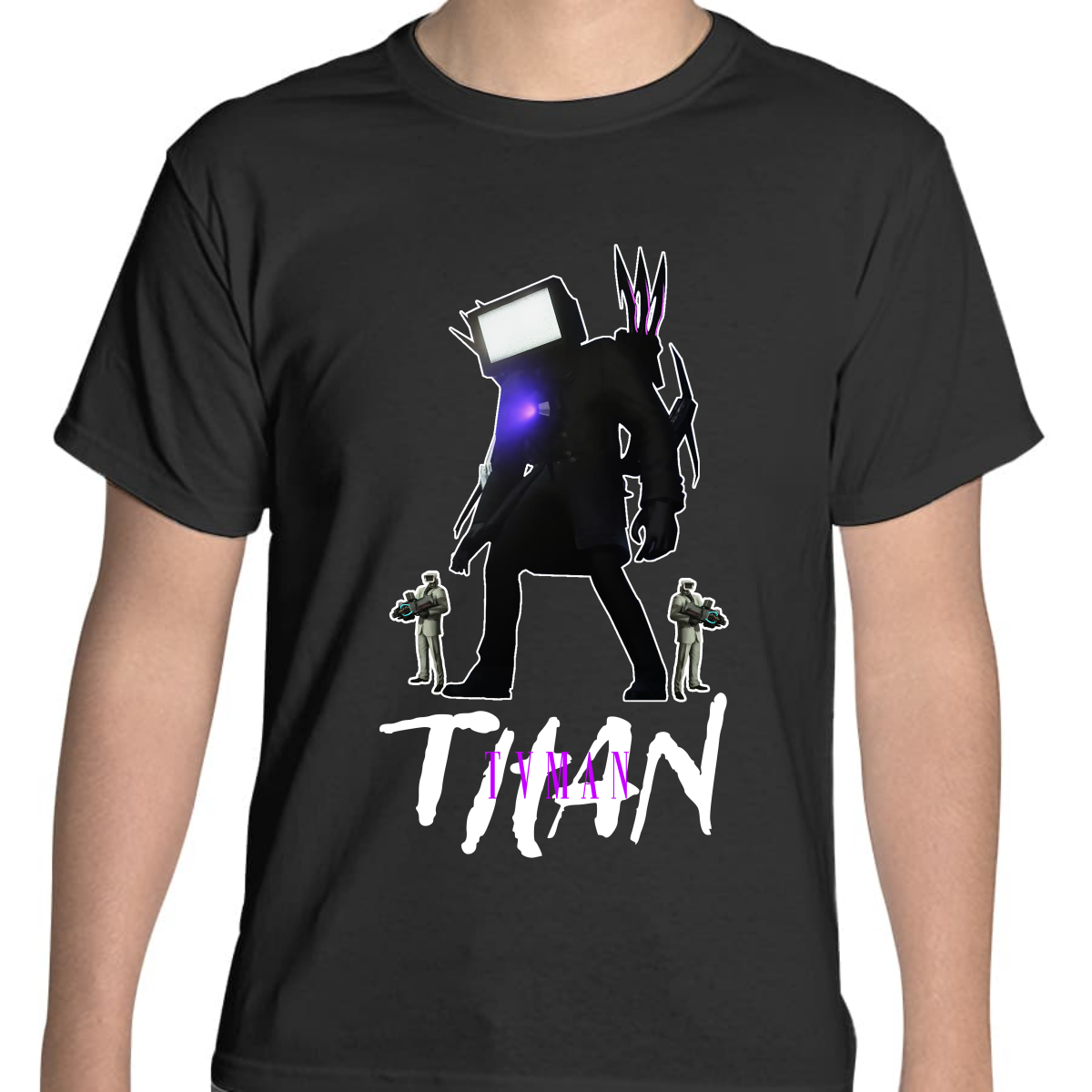 PLAYERA JUVENIL UNISEX SKIBIDI TOILET TITAN SPEAKER TVMAN