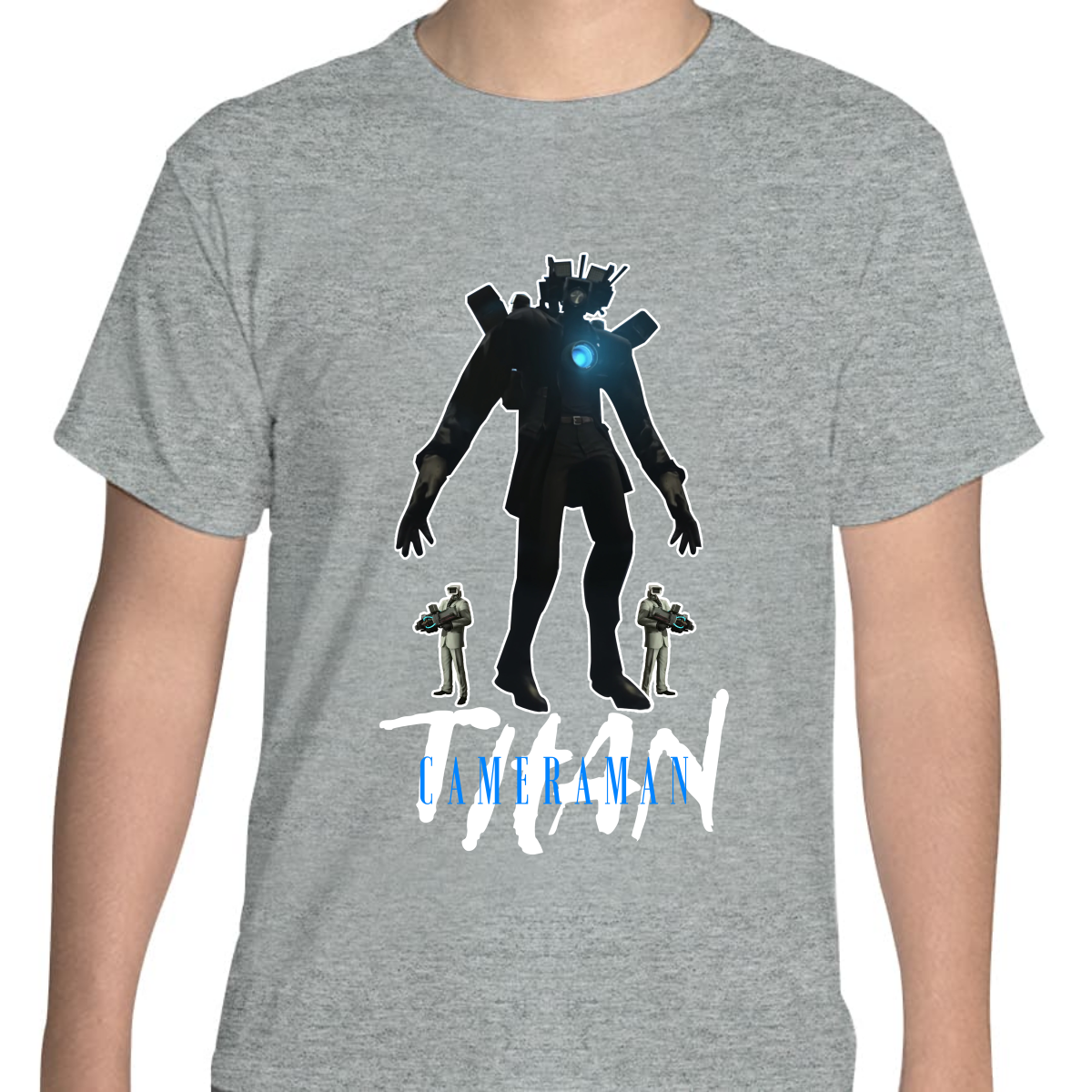 PLAYERA JUVENIL UNISEX SKIBIDI TOILET TITAN CAMERAMAN