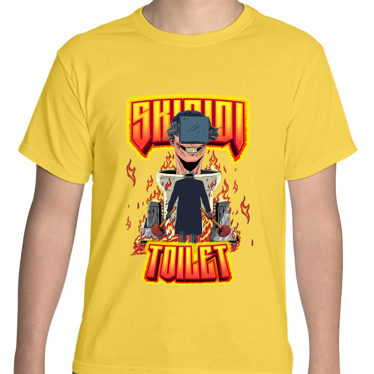 PLAYERA JUVENIL UNISEX SKIBIDI TOILETS WARS