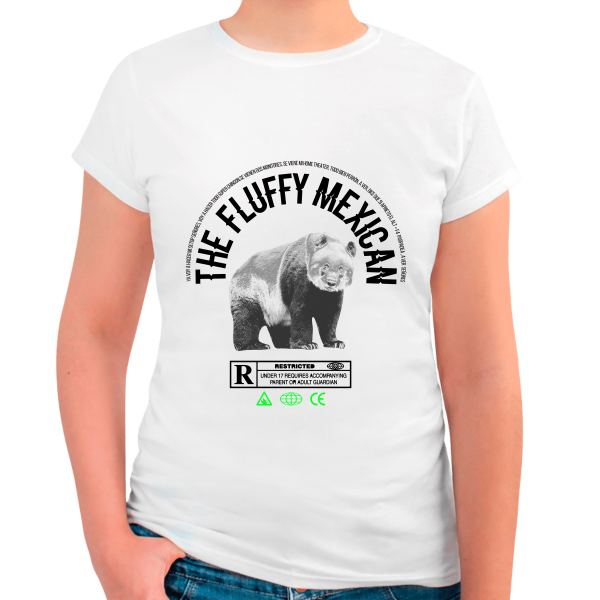 WOMEN'S T-SHIRT MYMTUMTUM THE FLUFFY MEXICAN