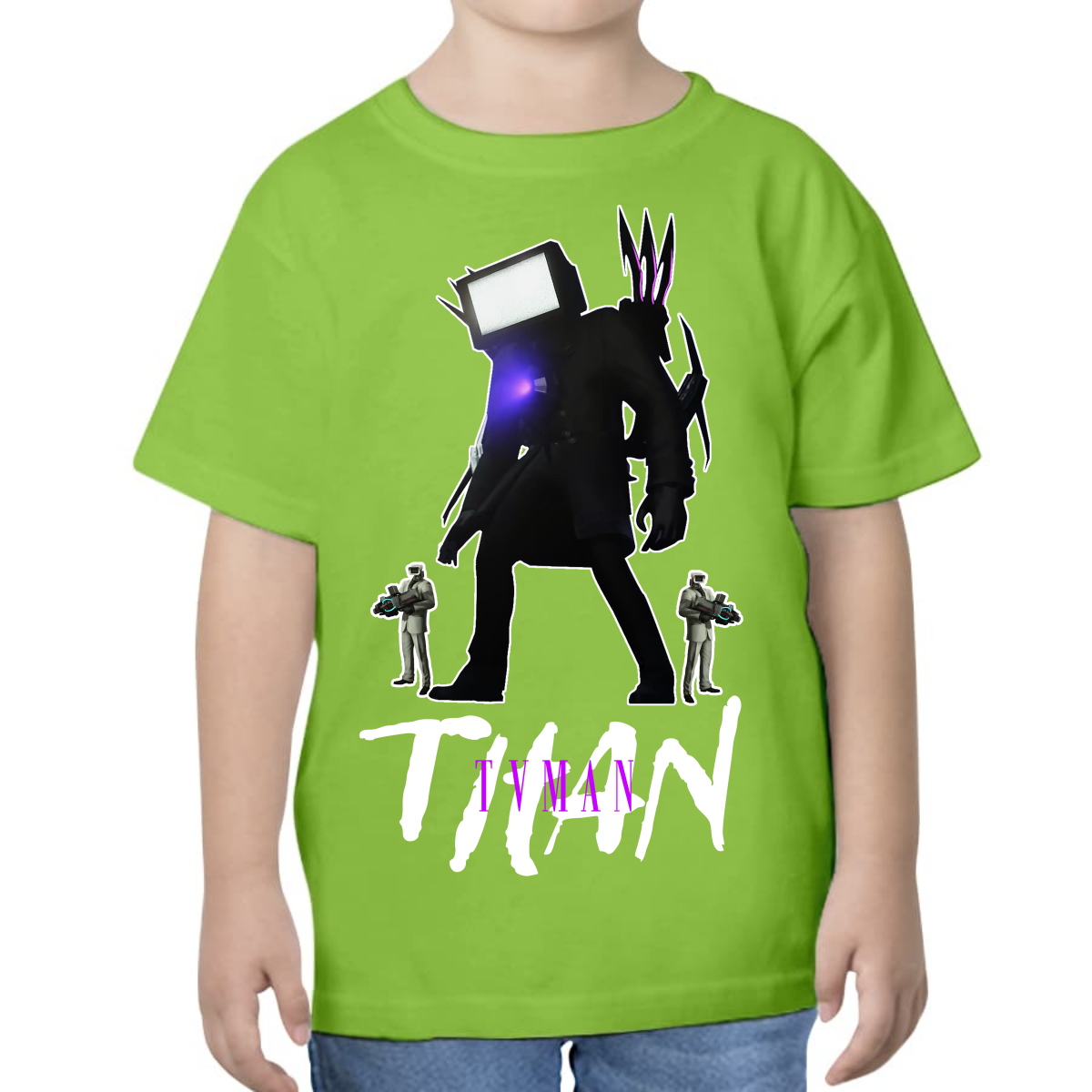 UNISEX CHILDREN'S T-SHIRT SKIBIDI TOILET TITAN SPEAKER TVMAN