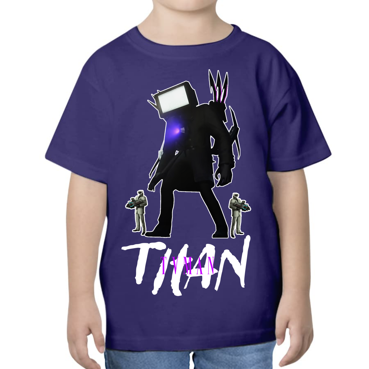 UNISEX CHILDREN'S T-SHIRT SKIBIDI TOILET TITAN SPEAKER TVMAN