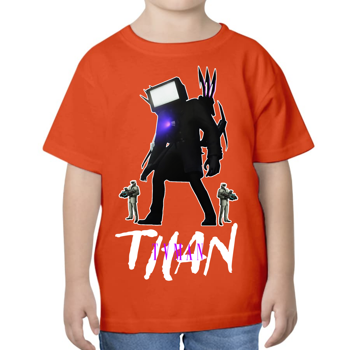 UNISEX CHILDREN'S T-SHIRT SKIBIDI TOILET TITAN SPEAKER TVMAN