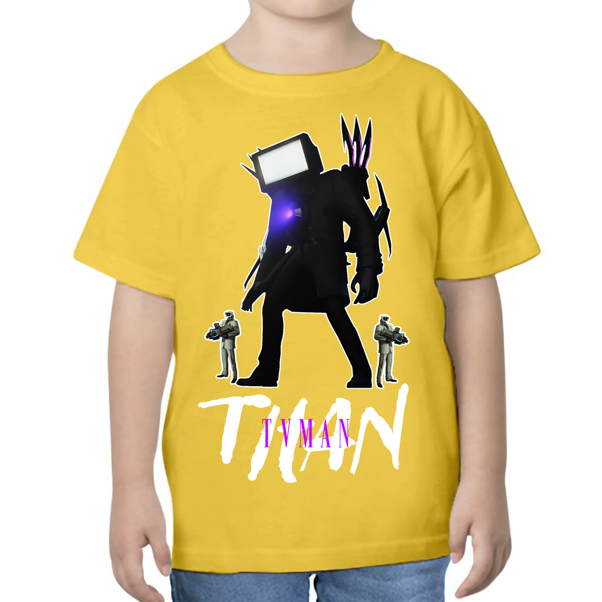 UNISEX CHILDREN'S T-SHIRT SKIBIDI TOILET TITAN SPEAKER TVMAN