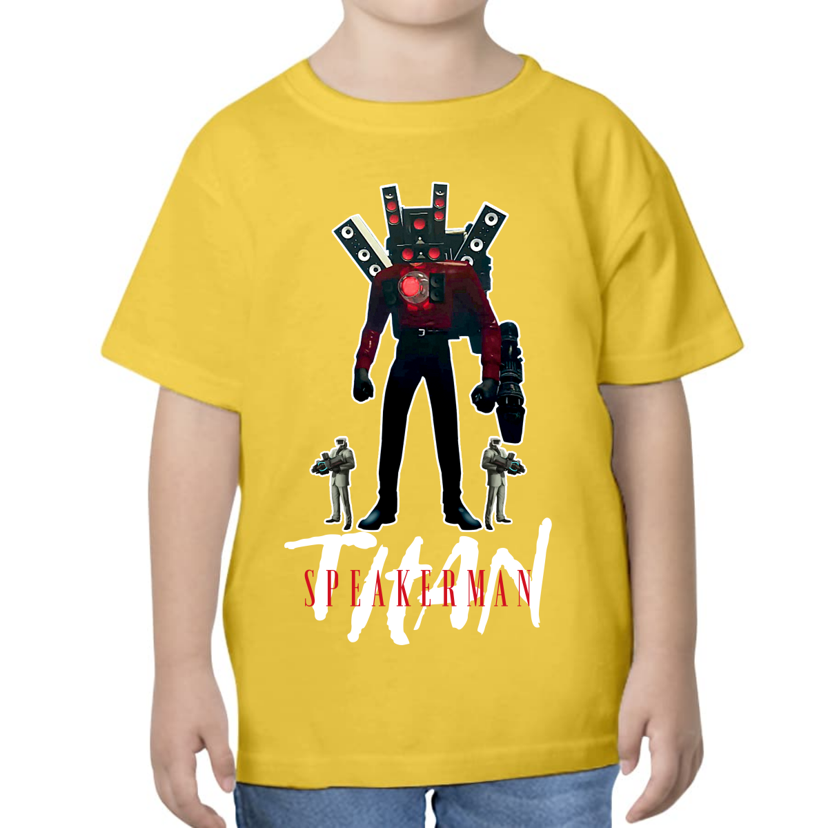 PLAYERA PARA NIÑOS UNISEX SKIBIDI TOILET TITAN SPEAKERMAN