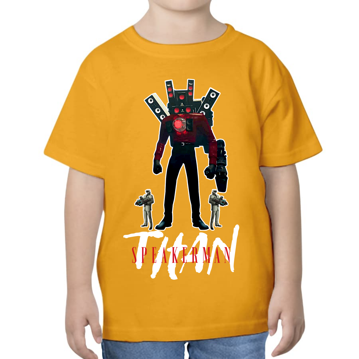 PLAYERA PARA NIÑOS UNISEX SKIBIDI TOILET TITAN SPEAKERMAN