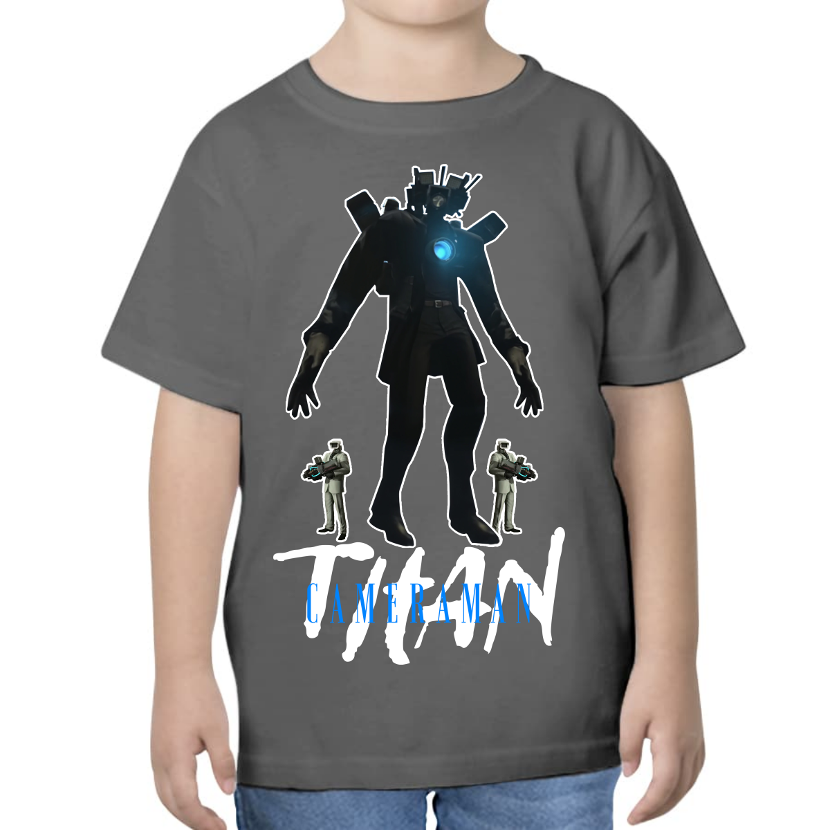 UNISEX CHILDREN'S T-SHIRT SKIBIDI TOILET TITAN CAMERAMAN