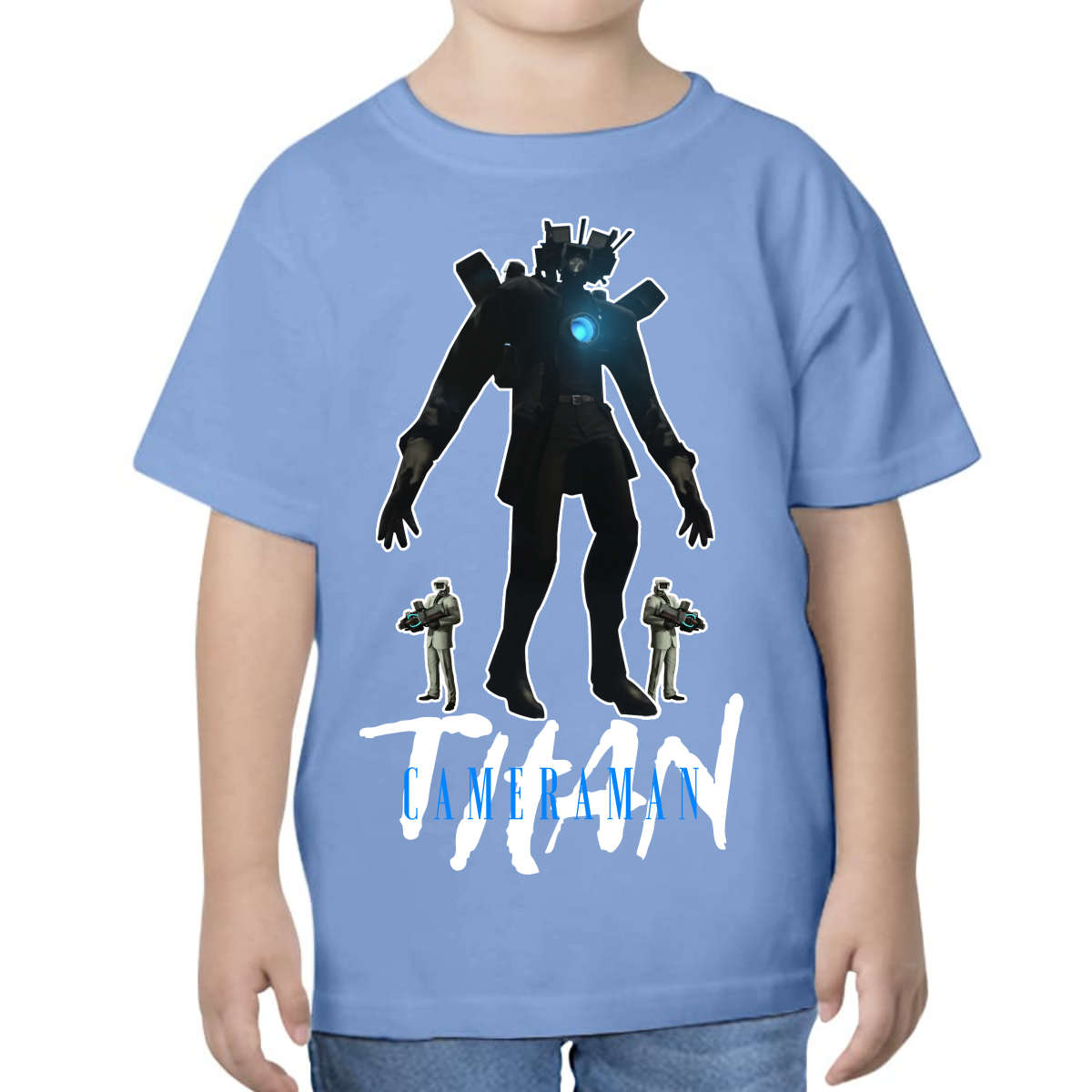 UNISEX CHILDREN'S T-SHIRT SKIBIDI TOILET TITAN CAMERAMAN