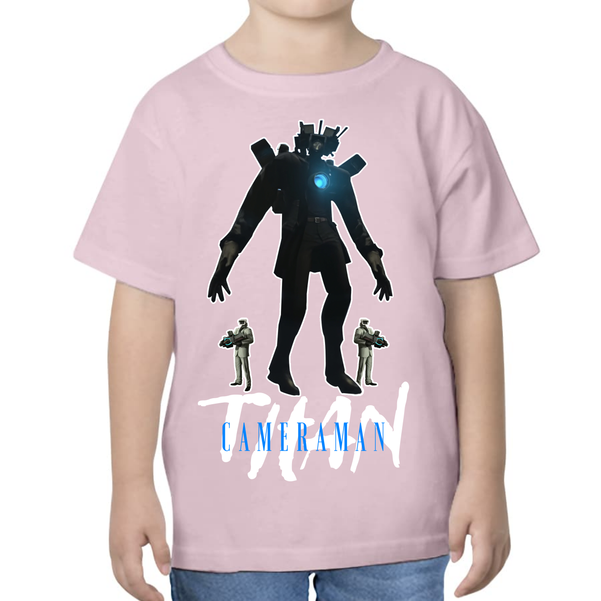 UNISEX CHILDREN'S T-SHIRT SKIBIDI TOILET TITAN CAMERAMAN