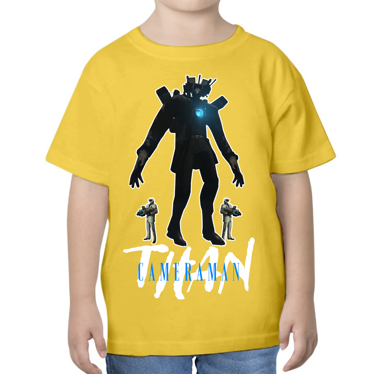 UNISEX CHILDREN'S T-SHIRT SKIBIDI TOILET TITAN CAMERAMAN