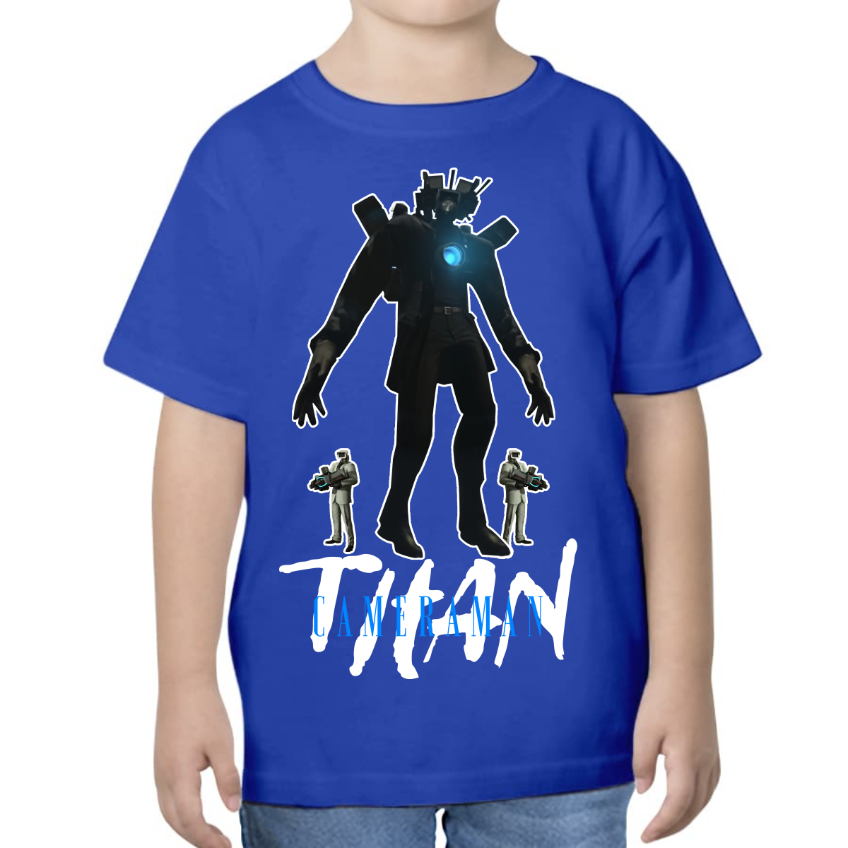 UNISEX CHILDREN'S T-SHIRT SKIBIDI TOILET TITAN CAMERAMAN