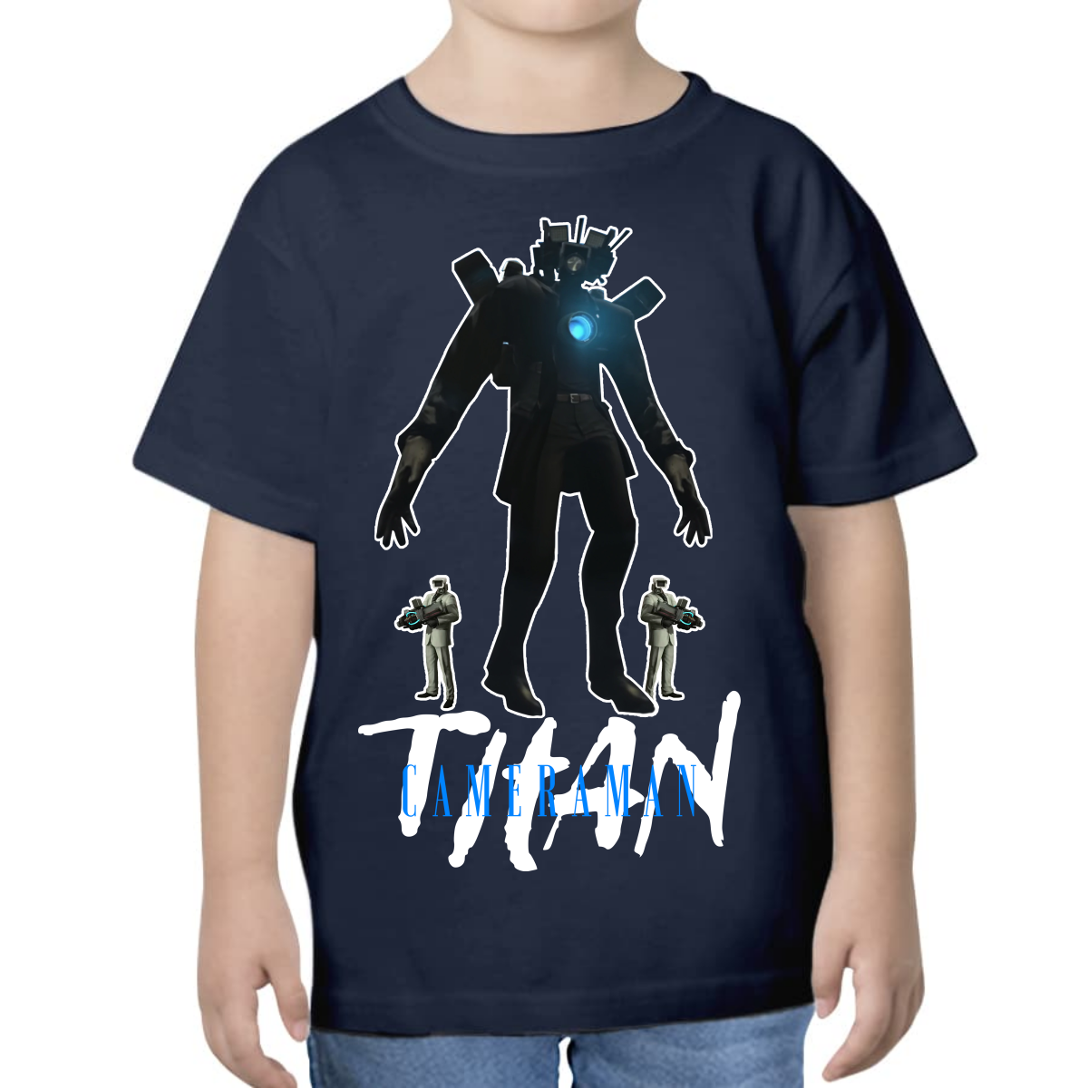 UNISEX CHILDREN'S T-SHIRT SKIBIDI TOILET TITAN CAMERAMAN