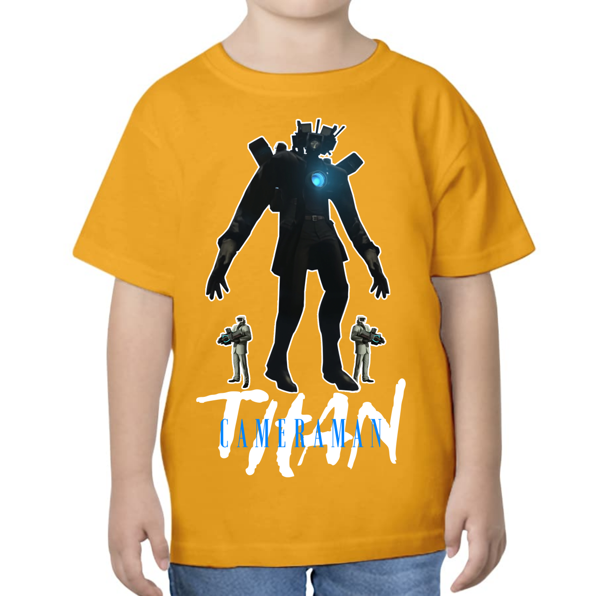 UNISEX CHILDREN'S T-SHIRT SKIBIDI TOILET TITAN CAMERAMAN
