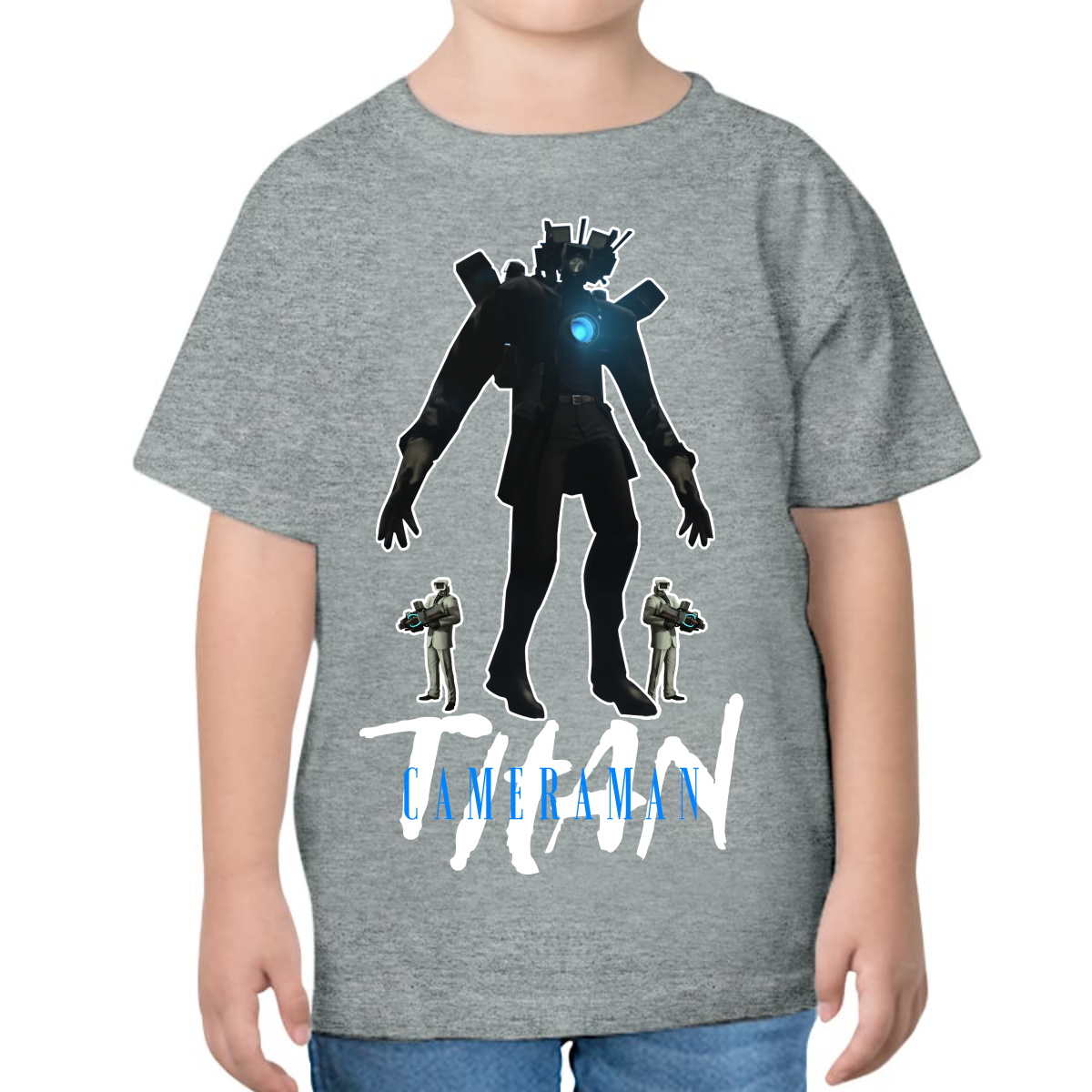 UNISEX CHILDREN'S T-SHIRT SKIBIDI TOILET TITAN CAMERAMAN
