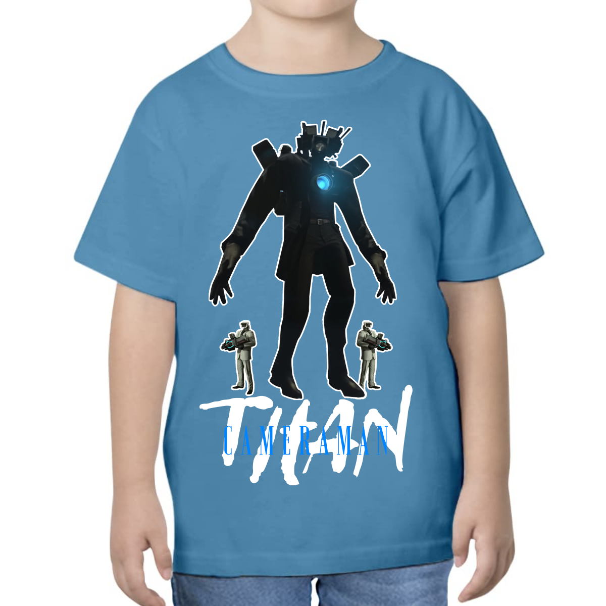 UNISEX CHILDREN'S T-SHIRT SKIBIDI TOILET TITAN CAMERAMAN