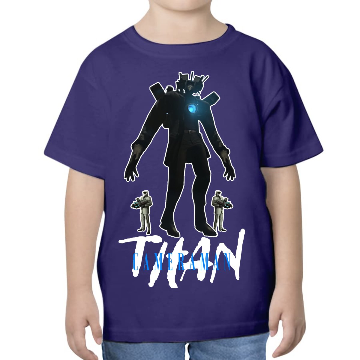 UNISEX CHILDREN'S T-SHIRT SKIBIDI TOILET TITAN CAMERAMAN