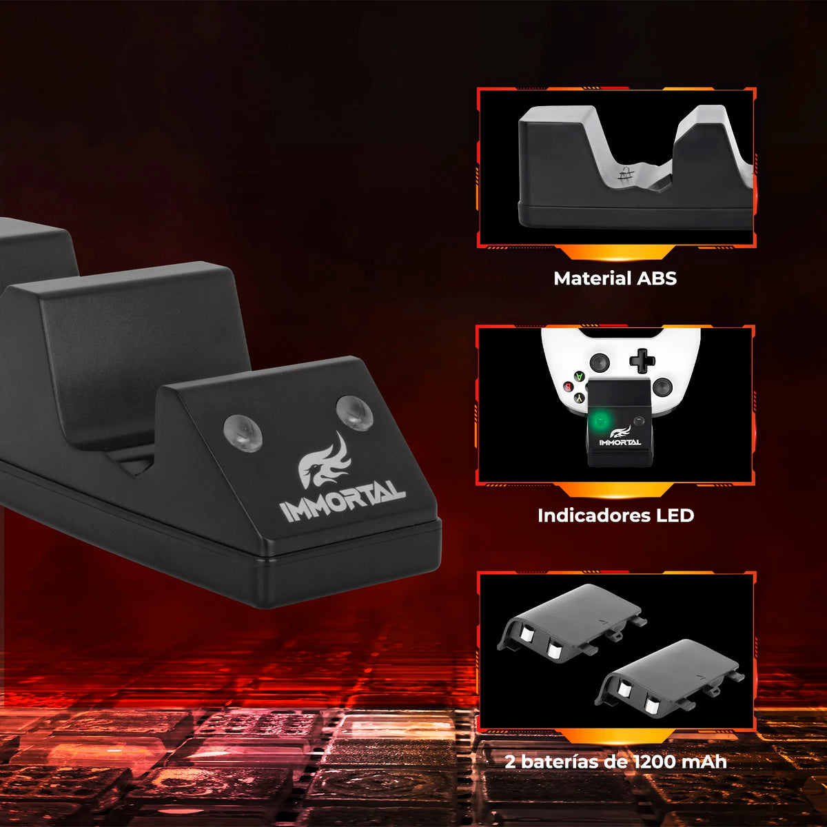 Cargador Dual para controles Xbox 2.0