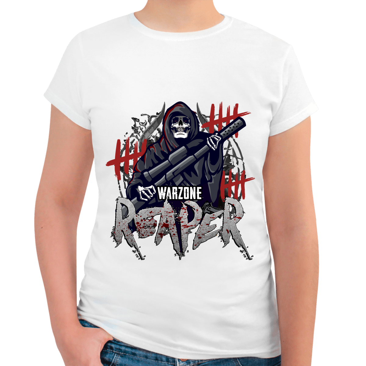 WOMAN WARZONE REAPER T-SHIRT